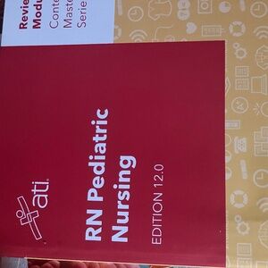 ATI RN Pediatric Nursing Book, NCLEX Nurse preparation book